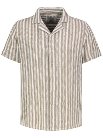 Sublevel Hemd - Regular fit - in Beige/ Weiß