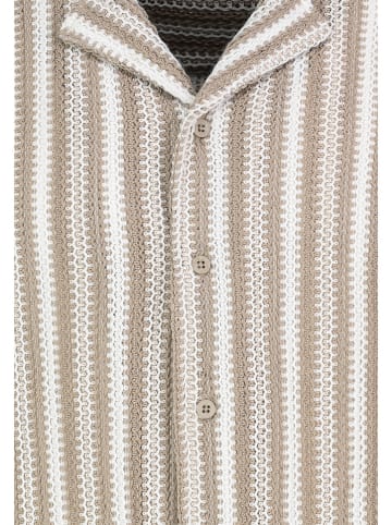 Sublevel Hemd - Regular fit - in Beige/ Weiß