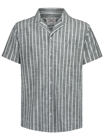 Sublevel Hemd - Regular fit - in Weiß/ Grau