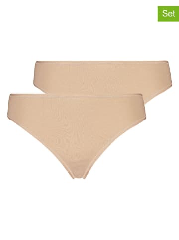 Hunkemöller 4er-Set: Strings in Beige
