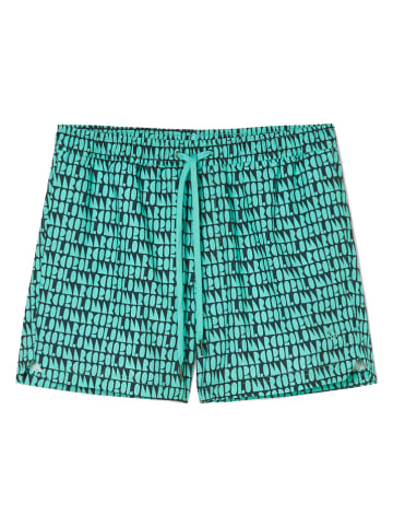 Marc O´Polo Bodywear Badeshorts in Türkis/ Schwarz