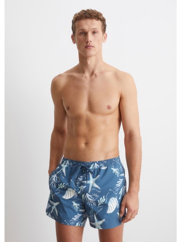 Marc O´Polo Bodywear Szorty kąpielowe w kolorze niebiesko-białym