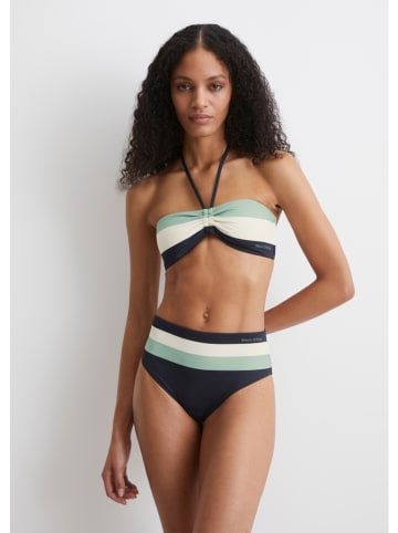 Marc O´Polo Bikini-Oberteil in Grün/ Creme/ Anthrait