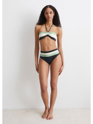 Marc O´Polo Bodywear Figi bikini w kolorze antracytowo-zielono-kremowym