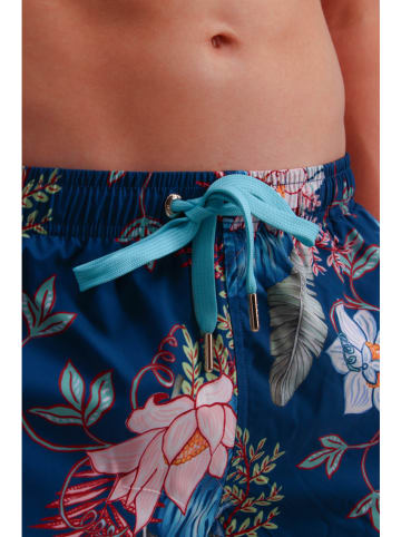 Joop! Bodywear Badeshorts in Dunkelblau/ Bunt