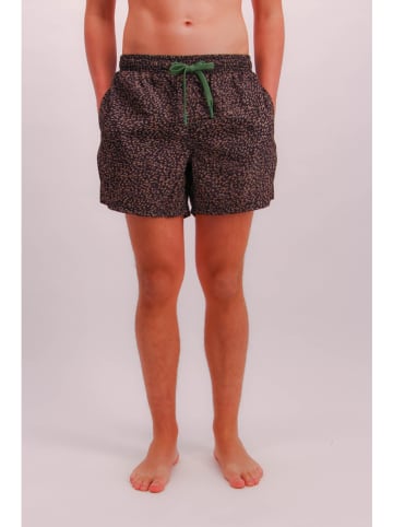 Joop! Bodywear Szorty kąpielowe w kolorze czarno-beżowym