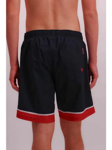 Joop! Bodywear Badeshorts in Dunkelblau/ Rot