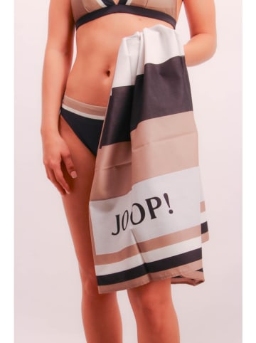 Joop! Bodywear Pareo in Beige/ Schwarz/ Weiß