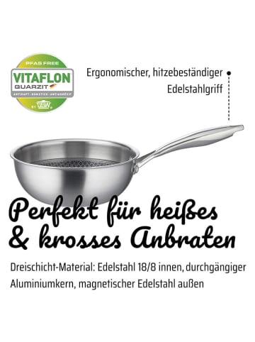 GSW Schwenkpfanne ''Inoxxa'' in Silber - Ø 18 cm