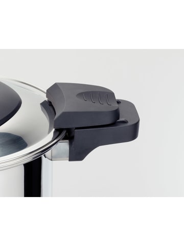 GSW 2-delige set: energiebesparende pan "Premium" zilverkleurig - 6 l