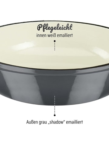 GSW 2-delige set: sudderpan met deksel "Grey Shadow" grijs - Ø 30 cm