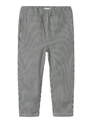 Lil Atelier Broek donkerblauw/wit