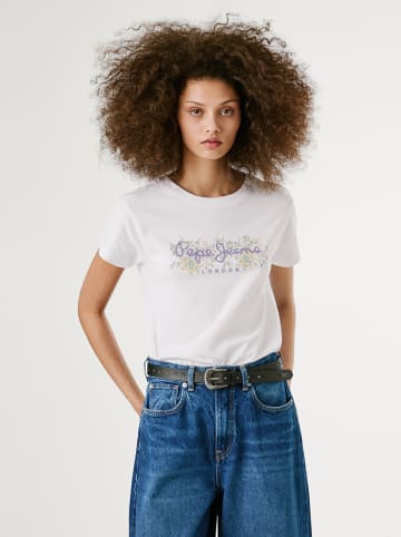 Pepe Jeans Koszulka "Ava" w kolorze białym