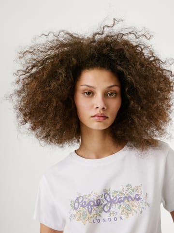 Pepe Jeans Koszulka "Ava" w kolorze białym