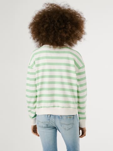 Pepe Jeans Bluza "Anna" w kolorze biało-zielonym