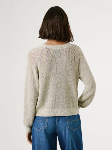 Pepe Jeans Cardigan "Claire" in Grau/ Flieder/ Gelb