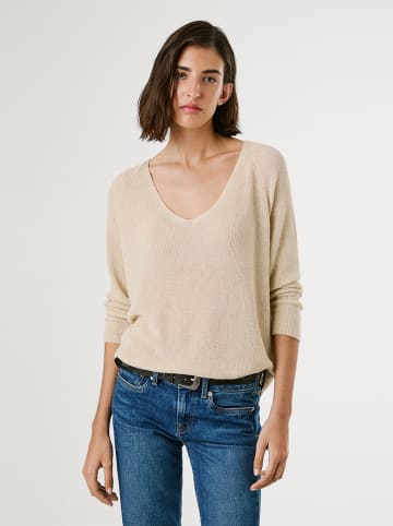 Pepe Jeans Sweter "Coco" w kolorze beżowym