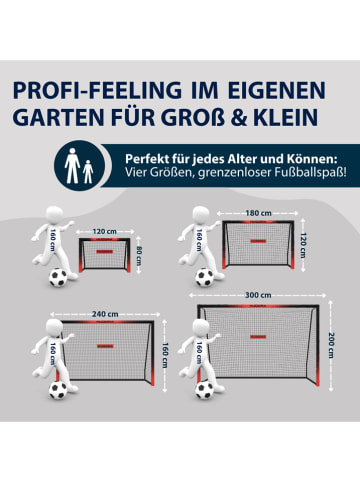 Hudora Voetbaldoel "Pro Tect 180 Advanced" zwart