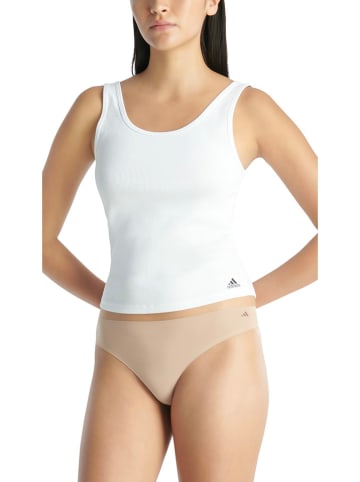 adidas Stringi (3 pary) w kolorze ciemnoczerwonym, beżowym i niebieskim