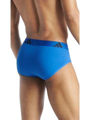 adidas 3er-Set: Slips in Dunkelblau/ Khaki/ Blau