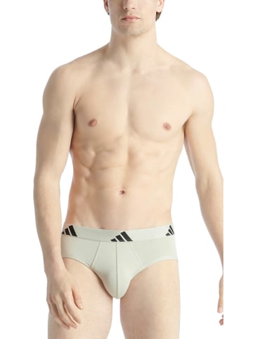 adidas 3er-Set: Slips in Beige/ Schwarz/ Anthrazit