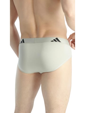 adidas 3er-Set: Slips in Beige/ Schwarz/ Anthrazit