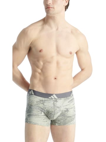 adidas 3-delige set: boxershorts antraciet/beige