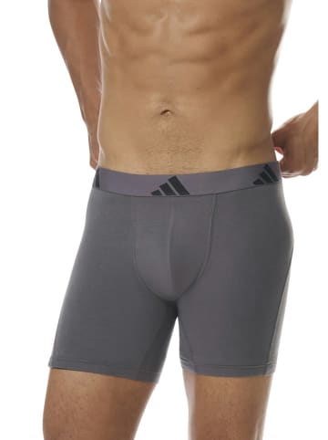 adidas 3-delige set: boxershorts antraciet/beige/zwart
