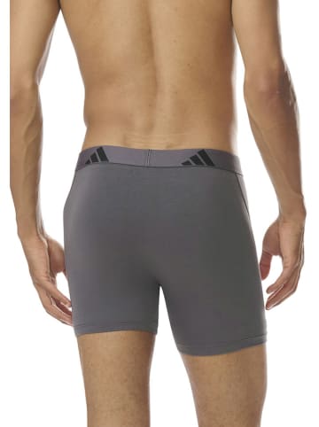 adidas 3-delige set: boxershorts antraciet/beige/zwart
