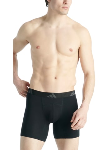 adidas 2er-Set: Boxershorts in Anthrazit/ Schwarz
