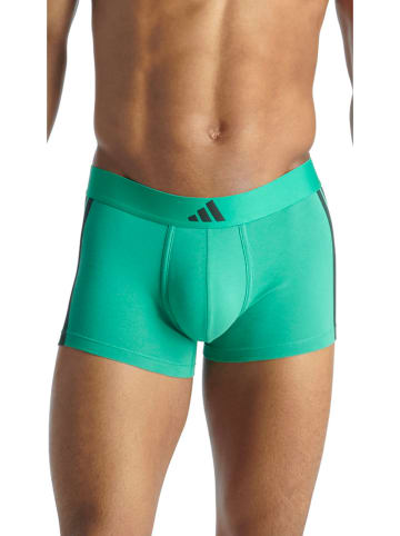 adidas 2er-Set: Boxershorts in Türkis/ Schwarz