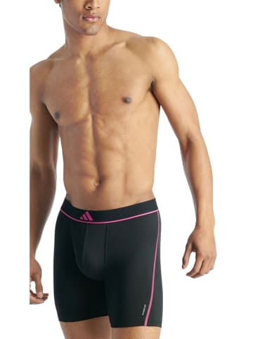 adidas 3er-Set: Boxershorts in Grau/ Schwarz