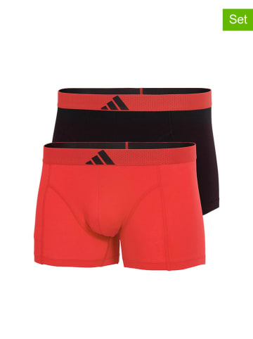 adidas 2er-Set: Boxershorts in Schwarz/ Rot