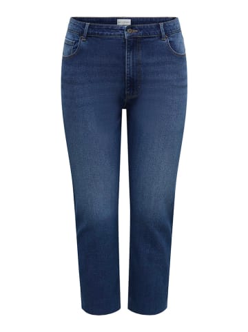 ONLY Carmakoma Caprispijkerbroek - regular fit - blauw