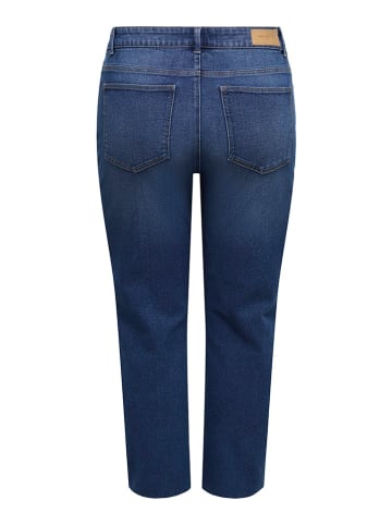 ONLY Carmakoma Caprispijkerbroek - regular fit - blauw