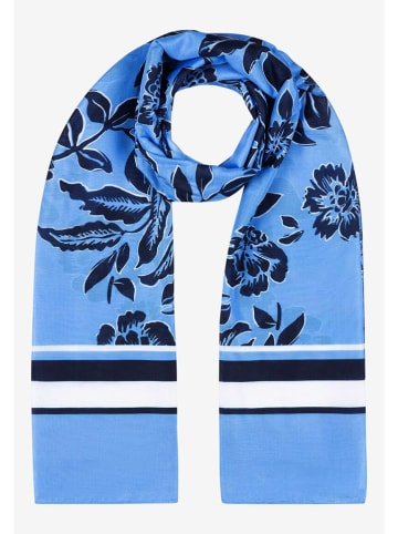 More & More Sjaal donkerblauw/wit/lichtblauw - (L)180 x (B)70 cm