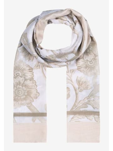 Mars & More Schal in Beige/ Weiß - (L)180 x (B)70 cm