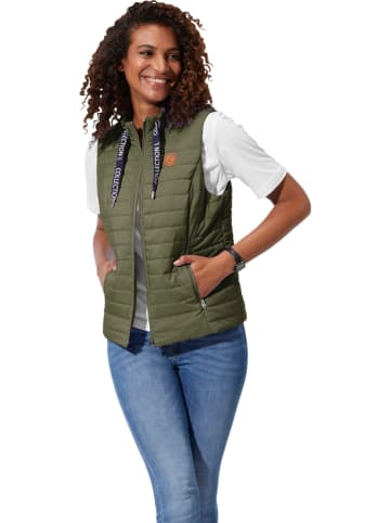 WITT WEIDEN Doorgestikte bodywarmer kaki