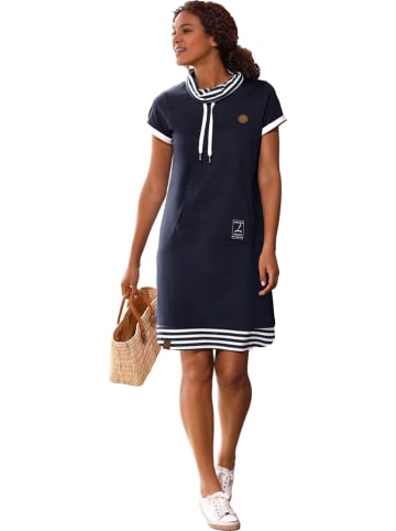 WITT WEIDEN Sweatkleid in Dunkelblau/ Weiß