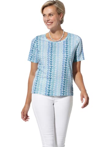 WITT WEIDEN Shirt in Hellblau/ Weiß/ Türkis
