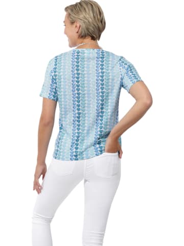 WITT WEIDEN Shirt in Hellblau/ Weiß/ Türkis