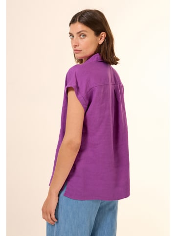 Cecil Leinen-Bluse in Lila