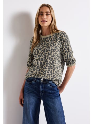 Street One Bluza w kolorze beżowo-antracytowym