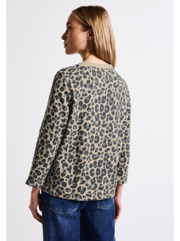 Street One Sweatshirt in Beige/ Anthrazit