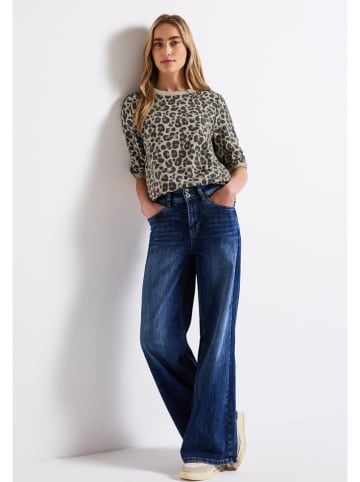 Street One Bluza w kolorze beżowo-antracytowym