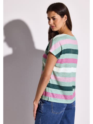 Street One Shirt in Türkis/ Rosa