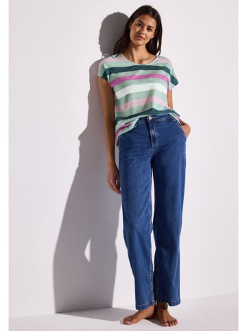 Street One Shirt in Türkis/ Rosa