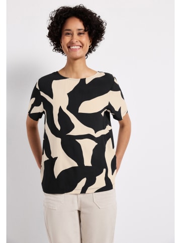 Street One Shirt in Schwarz/ Creme