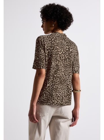 Street One Shirt in Beige/ Schwarz