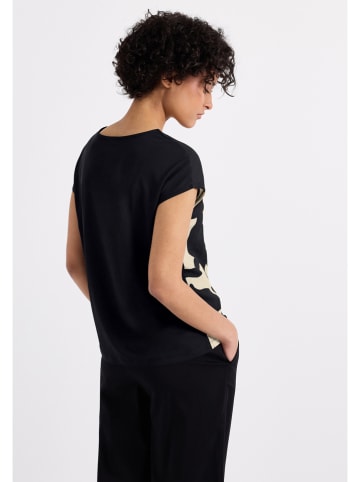 Street One Shirt in Schwarz/ Sand